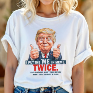 Ik Zet de "IK" in Meme Grappige Trump T-Shirt ID11