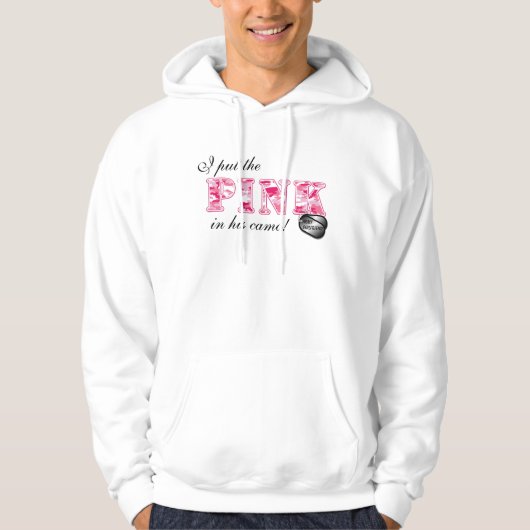 Ik zet de PINK in zijn camo Hoodie (Voorkant)