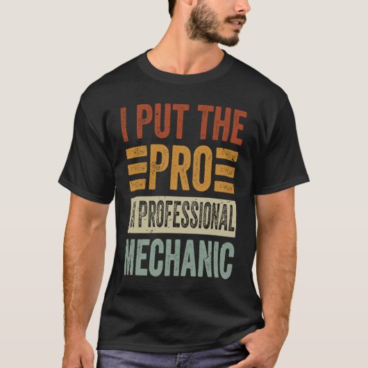 Ik zet de Pro in de professionele, mechanische, gr T-shirt (Voorkant)