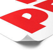 Ik zet de Rince in Princess Black Hair Irish Dance Poster (Hoek)