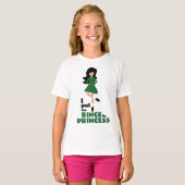 Ik zet de Rince in Princess Black Hair Irish Dance T-shirt (Voorkant volledig)