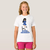 Ik zet de Rince in Princess Black Hair Irish Dance T-shirt (Voorkant volledig)