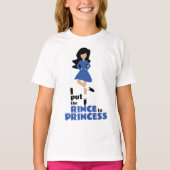 Ik zet de Rince in Princess Black Hair Irish Dance T-shirt (Voorkant)