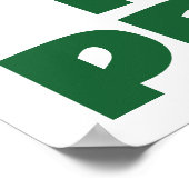 Ik zet de Rince in Princess Blond Hair Irish Dance Poster (Hoek)