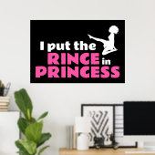 Ik zet de Rince in Princess Irish Dance Poster (Thuiskantoor)