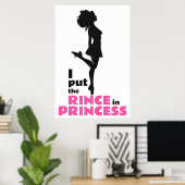 Ik zet de Rince in Princess Irish Dance Poster (Thuiskantoor)