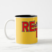 Ik zet de tired in het T-shirt van de pensionering Tweekleurige Koffiemok (Links)