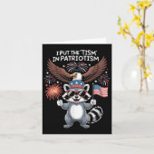 Ik zet de TISM in Patriotisme Athletic Eagle _2 Kaart (Gele Bloem)