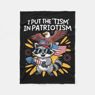 Ik zet de TISM in Patriotisme Athletic Eagle _6 Fleece Deken