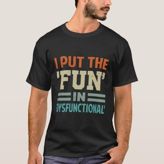 Ik zet de woordspeling in disfunctioneel t-shirt (Voorkant)