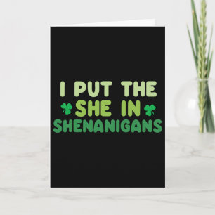 Ik Zet De Zij In Schelmenstreken St. Patrick's Day Kaart