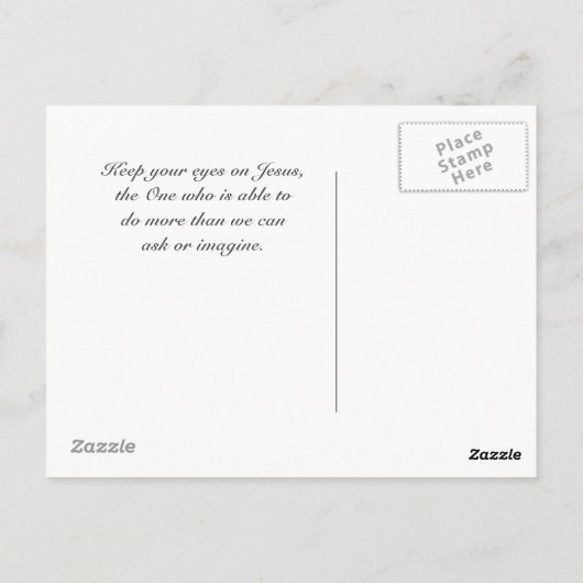 Ik zet door naar het doel van de Filippijnen Bijbe Briefkaart (Achterkant)