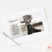 Ik zet door naar het doel van de Filippijnen Bijbe Rechthoekige Sticker (Envelop)