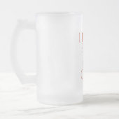 Ik zet een Ring op het Groom Verloving Matglas Bierpul (Links)