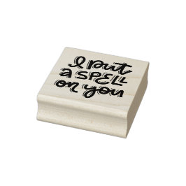 Ik zet een spreuk op je rubberstempel