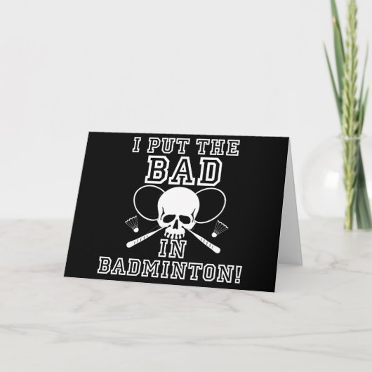 Ik zet het bad in Badminton Kaart (Voorkant)