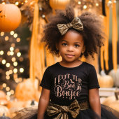 Ik zet het boek in boujee - gouden glitter hallowe t-shirt