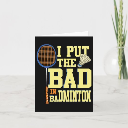 Ik zet het slechte in Badminton 2 Kaart (Voorkant)