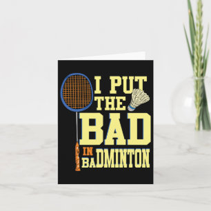 Ik zet het slechte in Badminton 2 Kaart