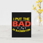 Ik zet het slechte in Badminton 6 Kaart (Gele Bloem)