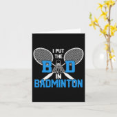 Ik zet het slechte in Badminton Kaart (Gele Bloem)