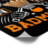 Ik zet het slechte in de Badminton Funny Badminton Poster (Hoek)