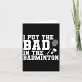 Ik zet het slechte in de badminton kaart (Voorkant)