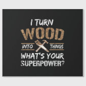 Ik zet hout om in Dingen Carpenter Woodworking Cadeaupapier (Vlak)