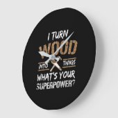 Ik zet hout om in Dingen Carpenter Woodworking Grote Klok (Hoek)