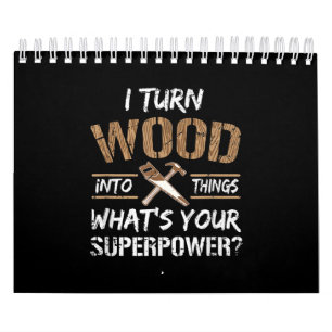 Ik zet hout om in het Carpenter Woodworking Kalender
