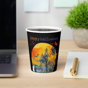 Ik zet je op de Creepy Halloween Paper Cup Papieren Bekers