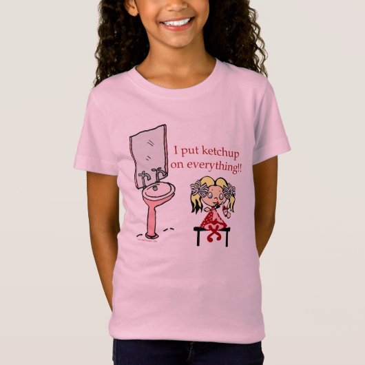 Ik zet Ketchup op Alles! T-shirt (Voorkant)