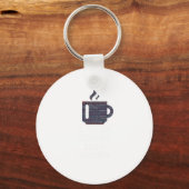 Ik zet Koffie in Code Programmer Codering Sleutelhanger (Voorkant)