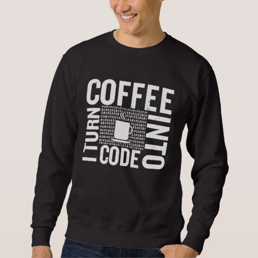 Ik zet Koffie in de Ontwikkelaar van de Code van d Trui (Voorkant)