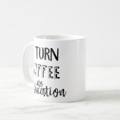 Ik zet koffie in het onderwijs koffiemok (Voorkant links)