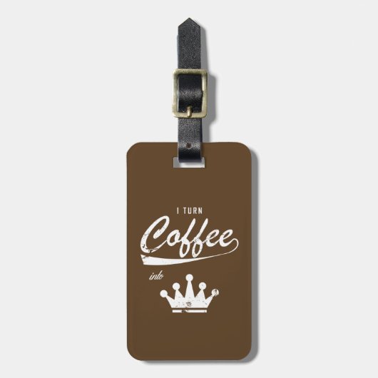 Ik zet koffie in KOM's Bagagelabel (Voorkant verticaal)