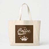 Ik zet koffie in KOM's Grote Tote Bag (Voorkant)