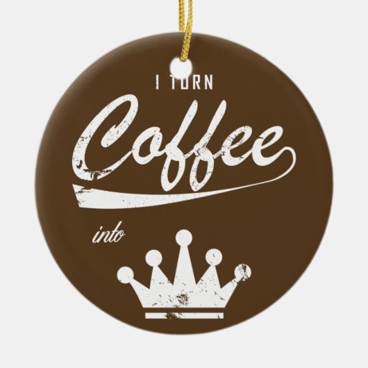 Ik zet koffie in KOM's Keramisch Ornament (Voorkant)