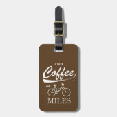 Ik zet koffie in Miles Bagagelabel (Voorkant verticaal)