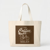 Ik zet koffie in Miles Grote Tote Bag (Voorkant)