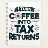 Ik zet koffie om in de belastingaangifte van accou planner (Voorkant)