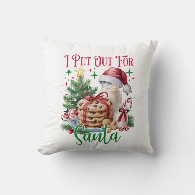 Ik zet me neer voor de kerstman kussen (Voorkant)