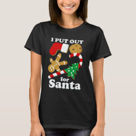 Ik zet me neer voor de kerstman. t-shirt