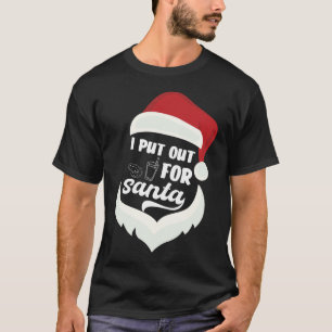 Ik zet me neer voor kerstkoekjes voor de kerstman. t-shirt