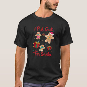 Ik zet me uit voor de kerstman, grappige kerstkoek t-shirt