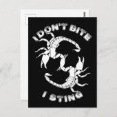 Ik zet niet op, ik steek - Scorpio Design Briefkaart (Voorkant / Achterkant)
