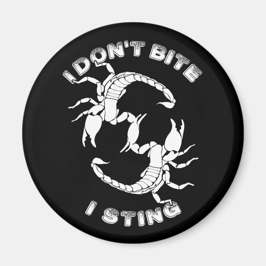 Ik zet niet op, ik steek - Scorpio Design Magneet (Voorkant)