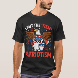Ik Zet Tisme In Patriotisme Atletische Adelaar T-shirt