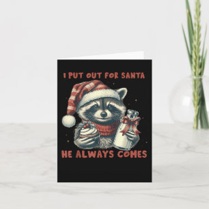 Ik Zet Uit Voor Sinterklaas Hij Komt Altijd Raccon Kaart