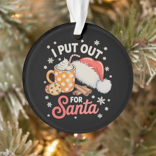 Ik Zet Voor Sint Koekjes Warme Chocolade Kerstmis Ornament (Boom)
